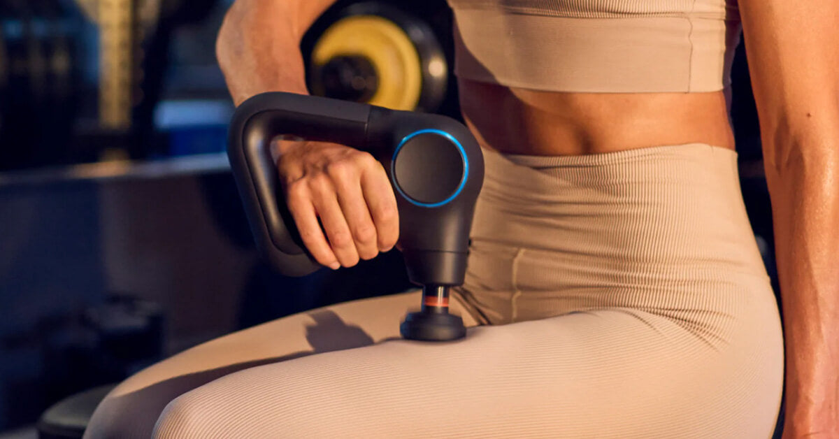 Theragun PRO 5th Gen percussive massager in matte black