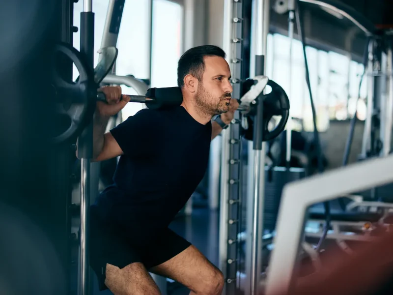 Smith Machine Squat: How to Do It, Muscles Worked & Common Mistakes
