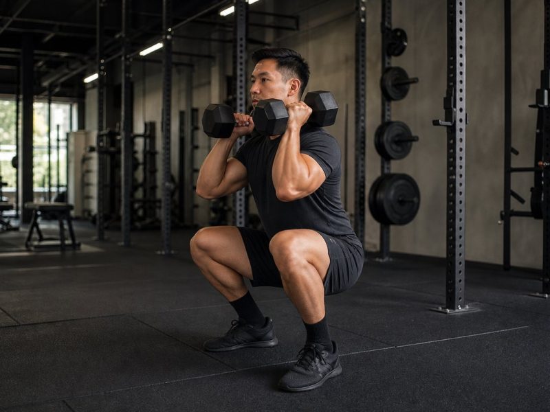 Dumbbell Front Squat: How to Do It, Muscles Worked & Common Mistakes