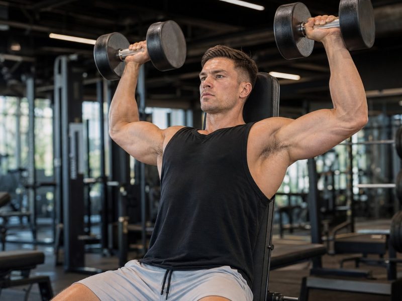 Seated Dumbbell Shoulder Press: How to Do It, Muscles Worked & Common Mistakes